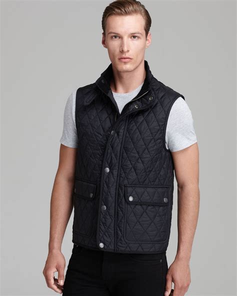 burberry brit haymarket quilted vest|burberry signatures for men.